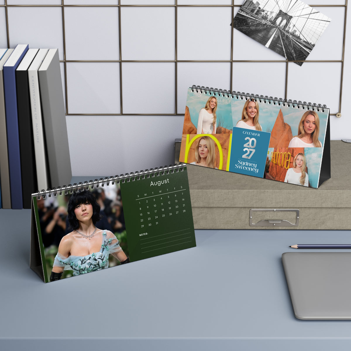 Sydney Sweeney 2027 Desk Calendar Vol 4 | Spiral Bound Photo Calendar | Fan Gift