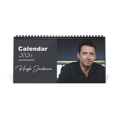 Hugh Jackman 2026 Desk Calendar | Celebrity Photo Calendar | Star Gift | Desk Décor