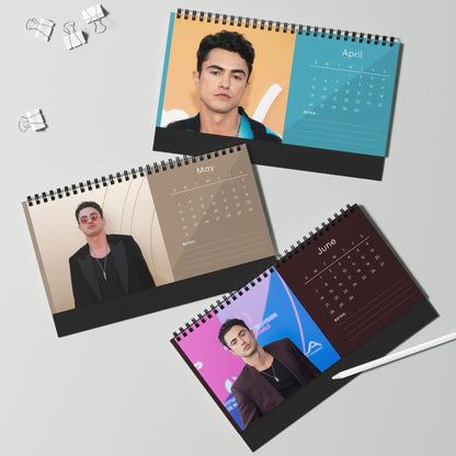 Darren Barnet 2026 Desk Calendar | Celebrity Spiral Bound Photo Calendar | Fan Collectible Gift | Stylish Desk & Office Décor