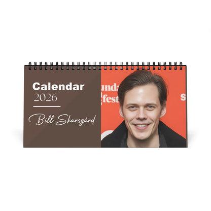 Bill Skarsgård 2026 Desk Calendar |  Monthly Planner | Actor Gift | Bill Skarsgård Calendar | Office Decor