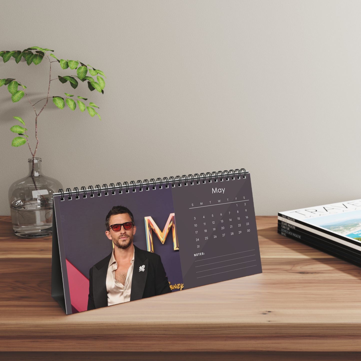 Jonathan Bailey 2026 Desk Calendar  | Celebrity Gift | Office Decor