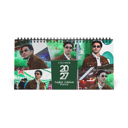 Taylor Zakhar Perez 2027 Desk Calendar Vol 2 | Spiral Bound Photo Calendar | Fan Gift
