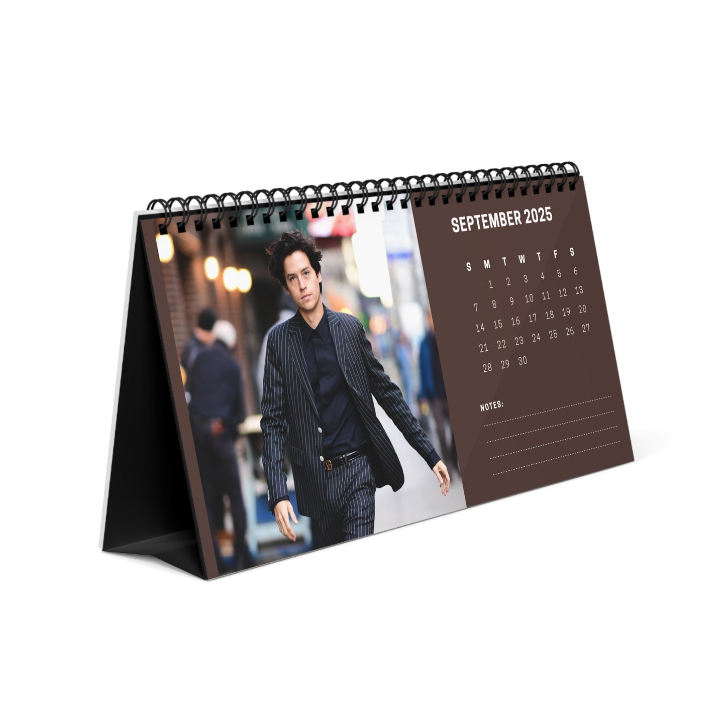 Cole Sprouse 2025 Desk Calendar | Cole Sprouse Calendar | Fan Gift