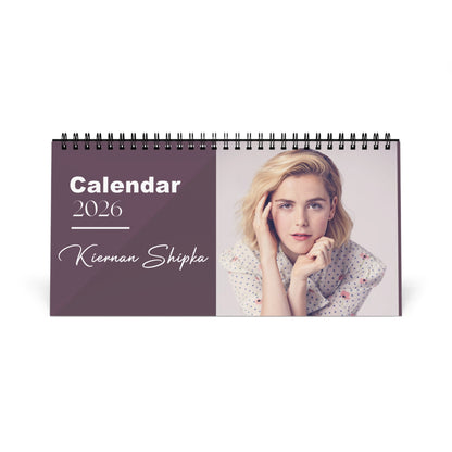 Kiernan Shipka 2026 Desk Calendar | Actress Gift | Chilling Adventures of Sabrina | Mad Men Star | Monthly Planner | Office Decor