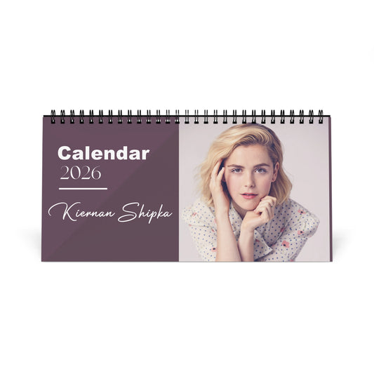 Kiernan Shipka 2026 Desk Calendar | Actress Gift | Chilling Adventures of Sabrina | Mad Men Star | Monthly Planner | Office Decor