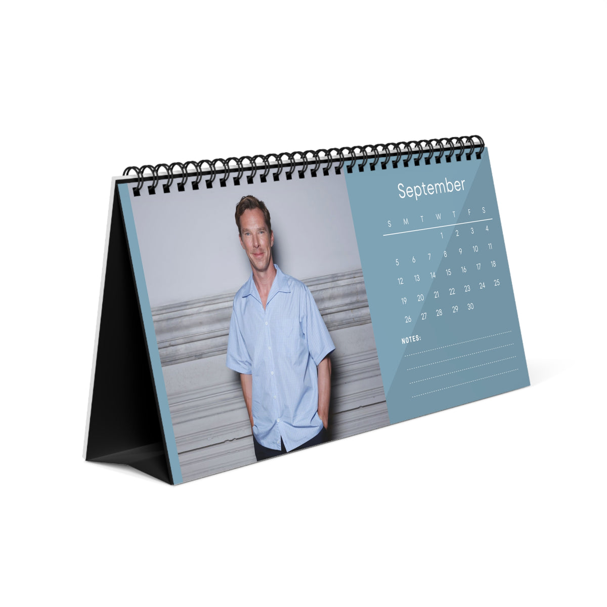 Benedict Cumberbatch 2027 Desk Calendar Vol 1 | Spiral Bound Photo Calendar | Fan Gift