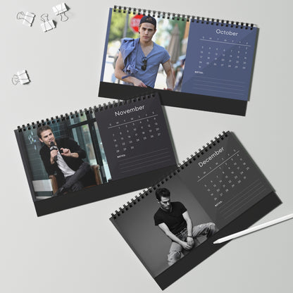 Paul Wesley 2027 Desk Calendar Vol 1 | Spiral Bound Photo Calendar | Fan Gift