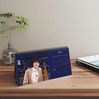 Finn Wolfhard 2026 Desk Calendar | Stranger Things Actor | It Movie Calendar | Actor Gift | Home Office Decor