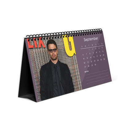 Theo James 2026 Desk Calendar | Celebrity Photo Calendar | Star Gift | Stylish Desk Decor