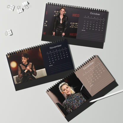 Kristen Stewart 2026 Desk Calendar | Twilight & Spencer Actress | Celebrity Gift | Office Decor