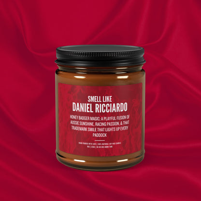 Daniel Ricciardo Scented Candle for fan Gift | Luxury Soy Candle | F1 Fan Gift