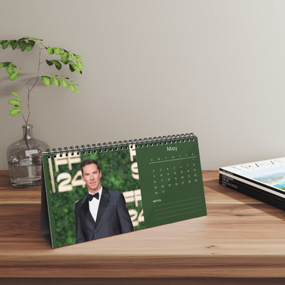 Benedict Cumberbatch 2027 Desk Calendar Vol 1 | Spiral Bound Photo Calendar | Fan Gift