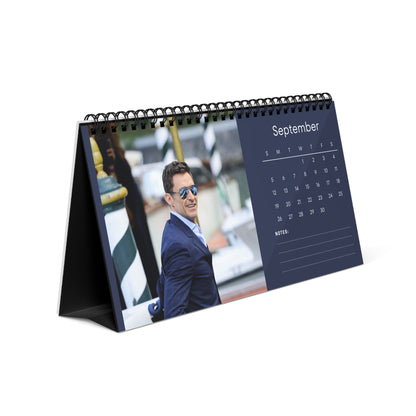 Hugh Jackman 2027 Desk Calendar Vol 4 | Spiral Bound Photo Calendar | Fan Gift