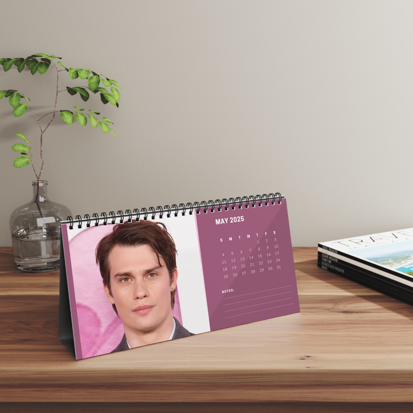 Nicholas Galitzine 2025 Desk Calendar | Nicholas Galitzine Calendar | Fan Gift