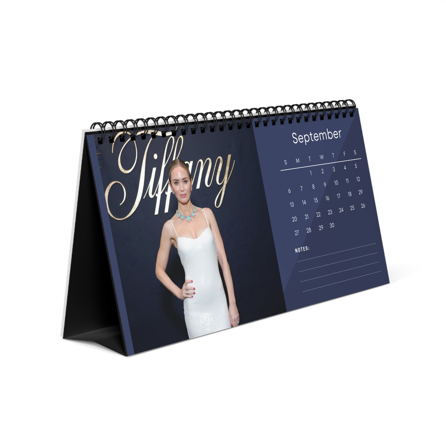 Emily Blunt 2026 Desk Calendar | Actress Monthly Planner | Emily Blunt Gift | A Quiet Place Calendar | Office Decor