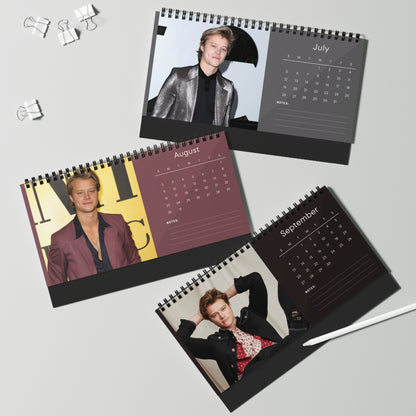 Rudy Pankow 2026 Desk Calendar | Premium Spiral Bound Celebrity Photo Calendar | Collectible Fan Gift | Stylish Desk & Office Décor