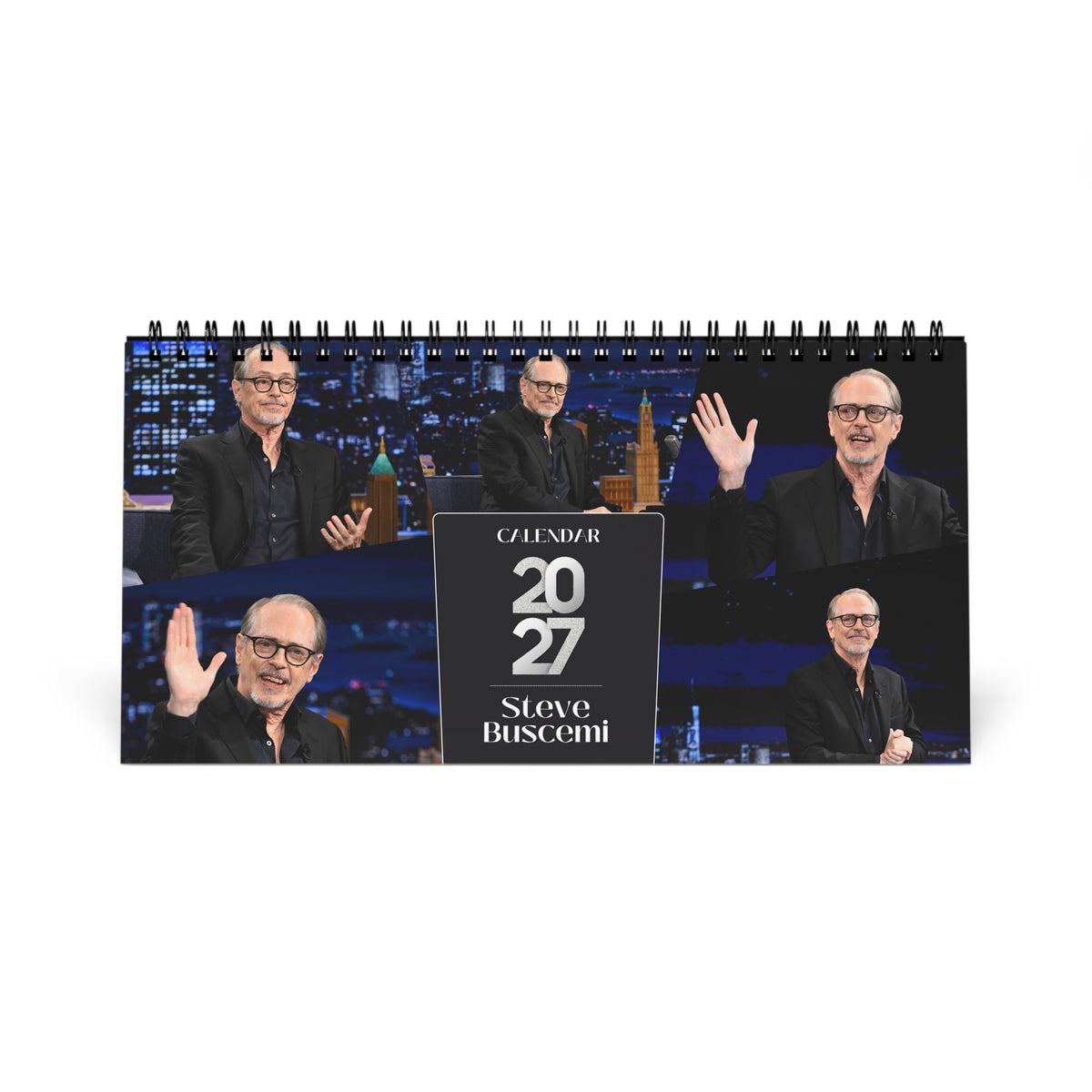 Steve Buscemi 2027 Desk Calendar | Spiral Bound Photo Calendar | Fan Gift