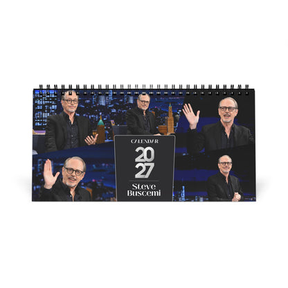 Steve Buscemi 2027 Desk Calendar | Spiral Bound Photo Calendar | Fan Gift