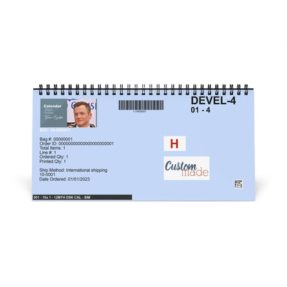 Taron Egerton 2026 Desk Calendar | Premium Spiral Bound Celebrity Photo Calendar | High-Quality Fan Gift & Desk Décor