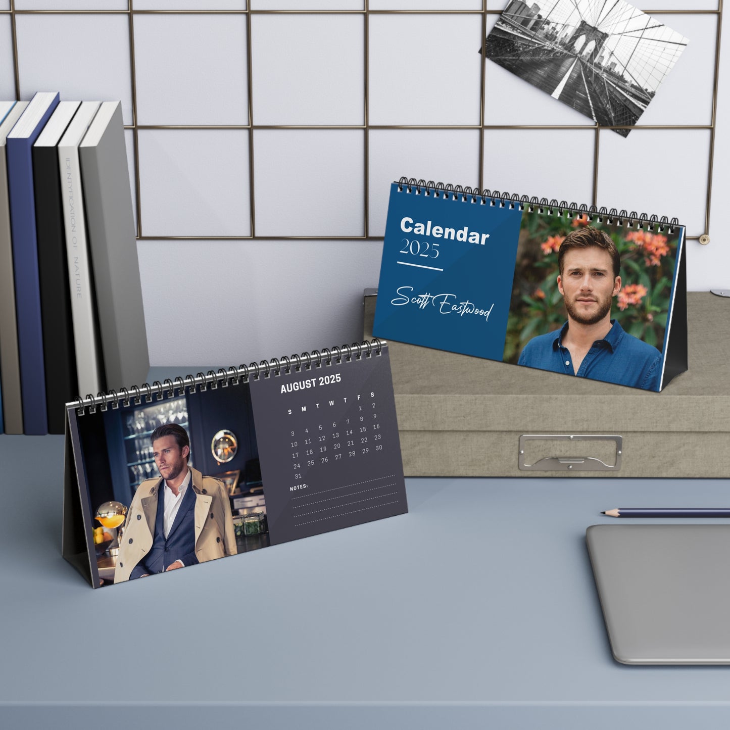 Scott Eastwood 2025 Desk Calendar | Scott Eastwood Calendar | Fan Gift