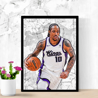 DeMar DeRozan Premium Matte Paper Poster, Frames & Hanger