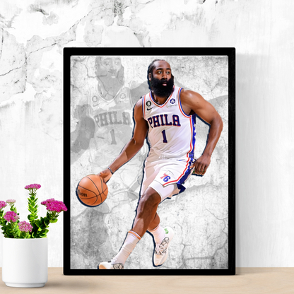 James Harden Matte Paper Poster, Frames & Hanger
