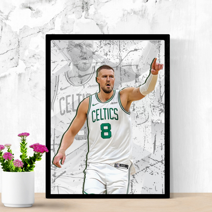 Kristaps Porziņģis Matte Paper Poster, Frames & Hanger