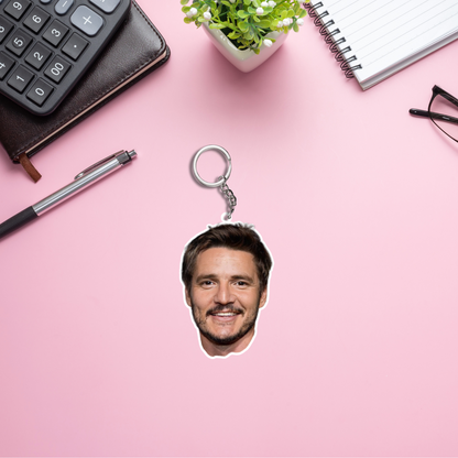 Pedro Pascal Both Sided Acrylic Keychain | Fan Gift