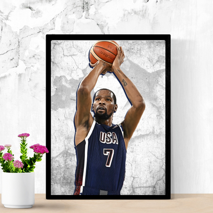 Kevin Durant Matte Paper Poster, Frames & Hanger