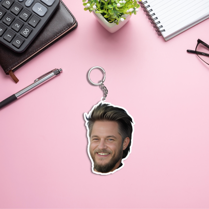 Travis Fimmel Both Sided Acrylic Keychain | Fan Gift