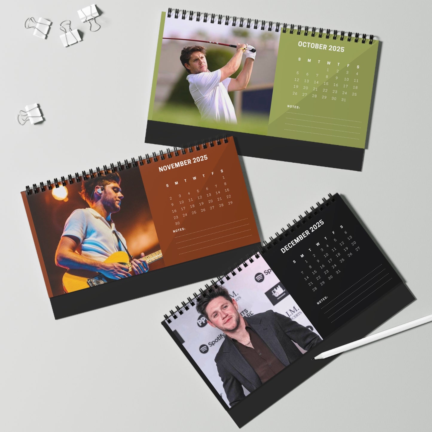 Niall Horan 2024 Desk Calendar | Niall Horan Calendar | Fan Gift