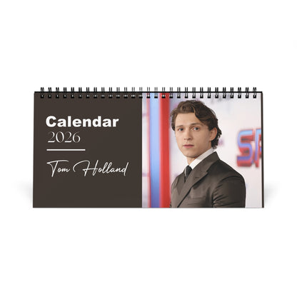 Tom Holland 2026 Desk Calendar |  Star Photo Calendar | Actor Gift for Fans