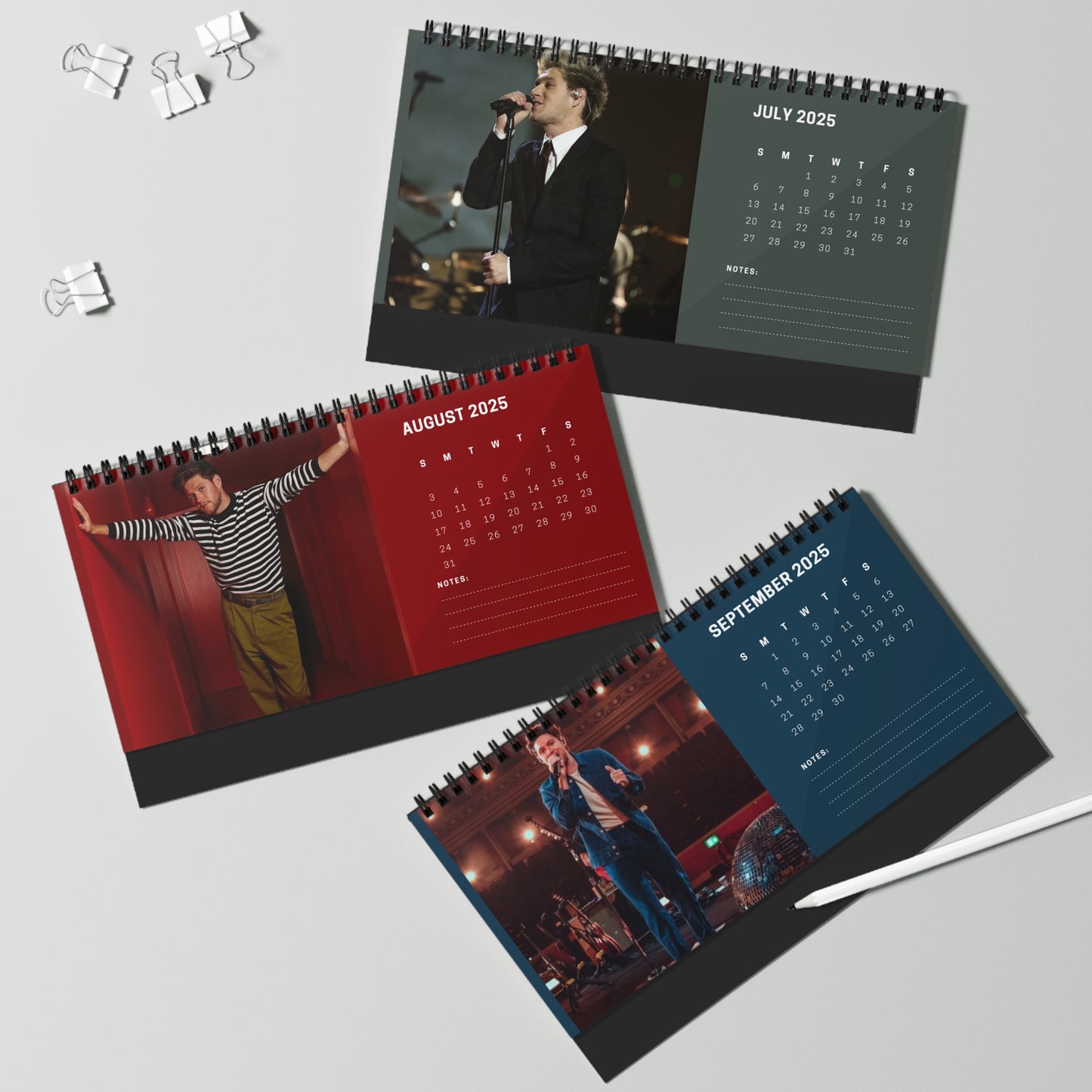 Niall Horan 2024 Desk Calendar | Niall Horan Calendar | Fan Gift