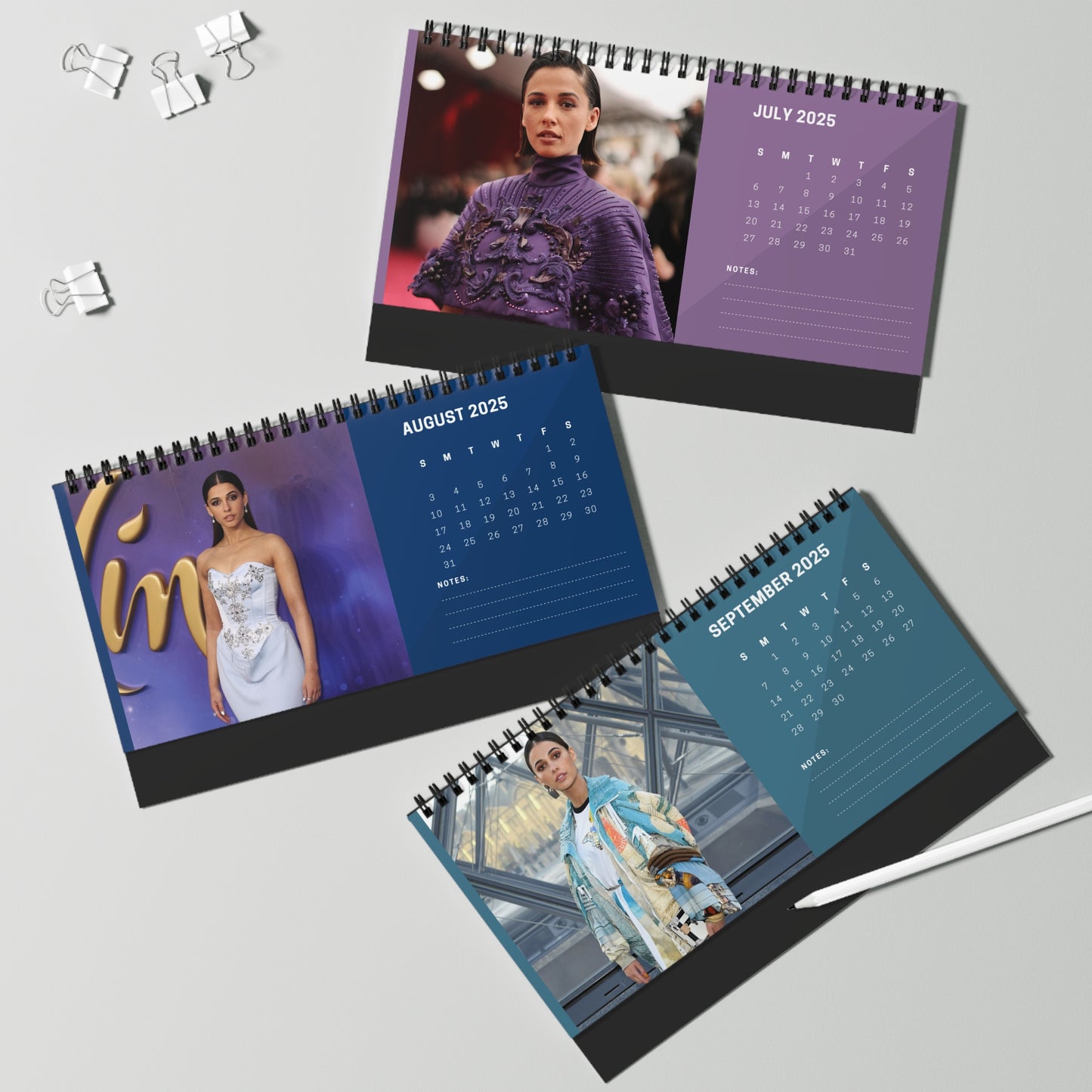 Naomi Scott 2025 Desk Calendar | Naomi Scott Calendar | Fan Gift