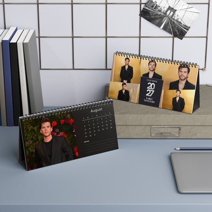Luke Newton 2027 Desk Calendar | Spiral Bound Photo Calendar | Fan Gift