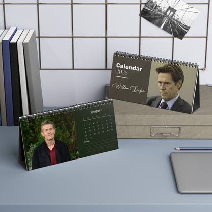 Willem Dafoe 2026 Desk Calendar | Hollywood Legend | Actor Gift for Movie Fans