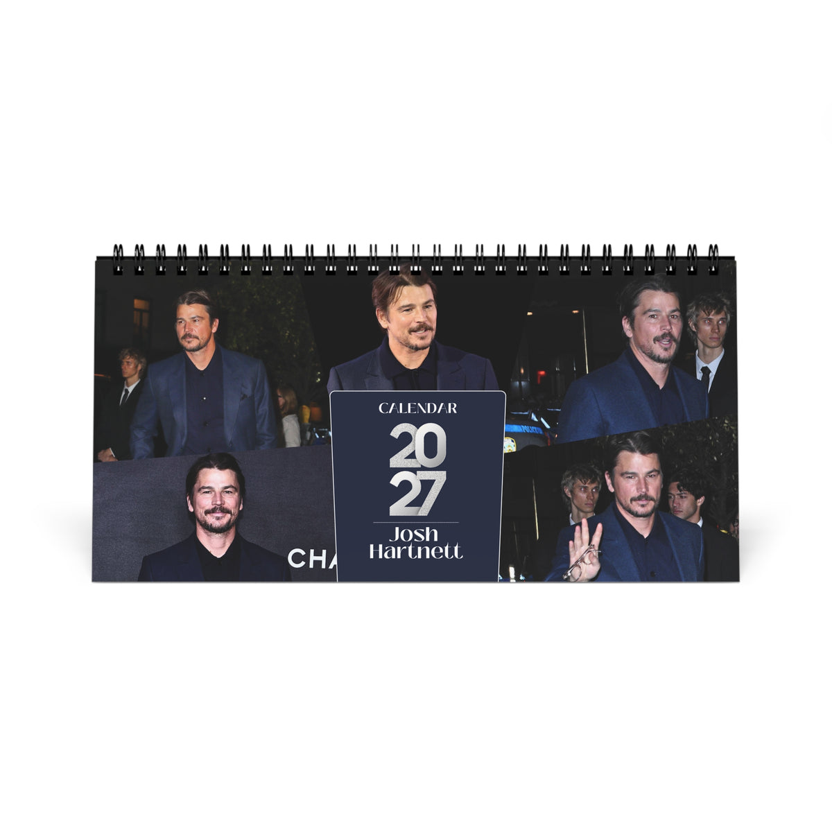 Josh Hartnett 2027 Desk Calendar | Spiral Bound Photo Calendar | Fan Gift