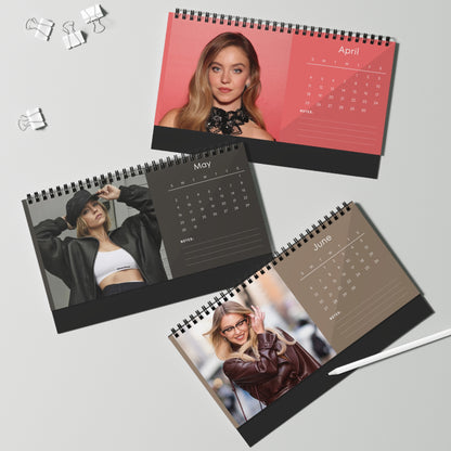Sydney Sweeney 2027 Desk Calendar Vol 4 | Spiral Bound Photo Calendar | Fan Gift