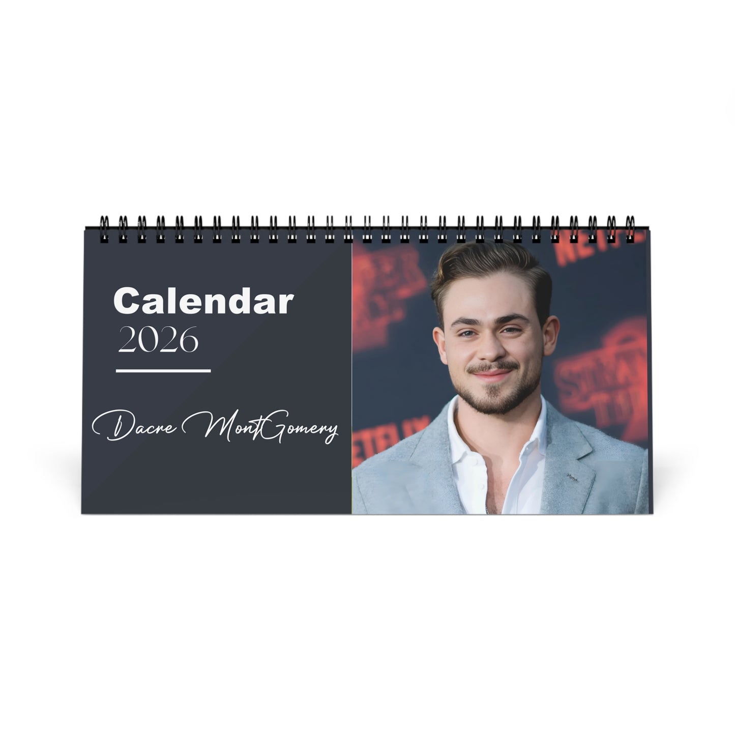Dacre Montgomery 2026 Desk Calendar | Stranger Things Actor Planner | Movie & TV Star Gift | Hollywood Decor | 2026 Calendar