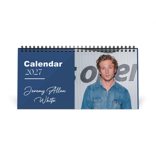 Jeremy Allen White 2027 Desk Calendar Vol 1 | Spiral Bound Photo Calendar | Fan Gift