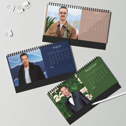 Benedict Cumberbatch 2027 Desk Calendar Vol 3 | Spiral Bound Photo Calendar | Fan Gift