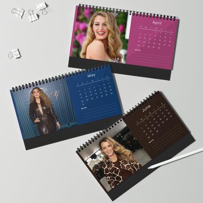 Blake Lively 2026 Desk Calendar | Gossip Girl  A Simple Favor Actor Planner | Hollywood Star Gift | Movie  TV Decor