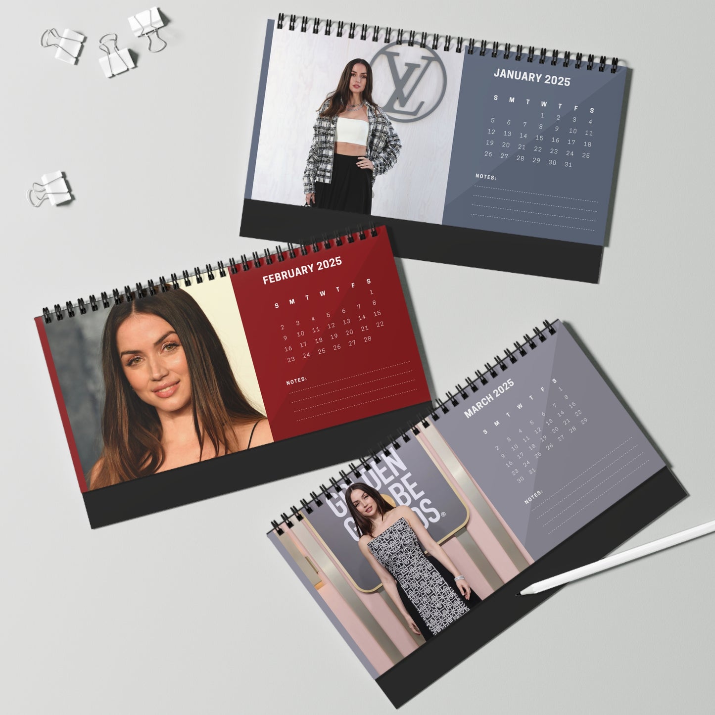 Ana de Armas 2025 Desk Calendar | Ana de Armasalendar | Fan Gift