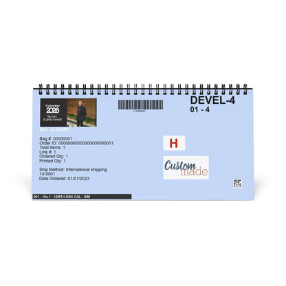Scott Eastwood 2026 Desk Calendar | Celebrity Spiral Bound Photo Calendar | Fan Collectible Gift | Stylish Desk & Office Décor
