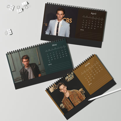 Brandon Flynn 2026 Desk Calendar | Premium Spiral Bound Celebrity Photo Calendar | High-Quality Gift for Fans & Desk Décor