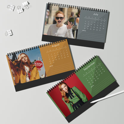 Sadie Sink 2026 Desk Calendar | Celebrity Spiral Bound Photo Calendar | Fan Collectible Gift | Stylish Desk & Office Décor