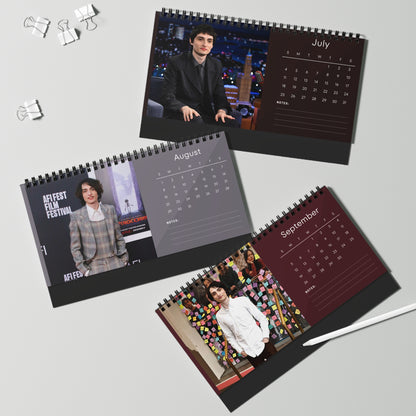 Finn Wolfhard 2027 Desk Calendar Vol 3 | Spiral Bound Photo Calendar | Fan Gift