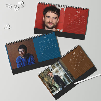 Tom Sturridge 2026 Desk Calendar | Star Photo Calendar | Actor Gift for Fans