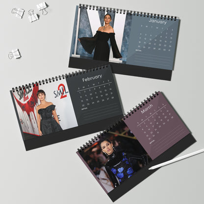 Naomi Scott 2026 Desk Calendar | Premium Spiral Bound Celebrity Photo Calendar | High-Quality Fan Gift & Desk Décor