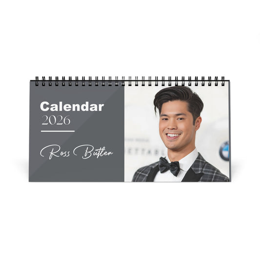 Ross Butler 2026 Desk Calendar | Premium Celebrity Photo Calendar | Stylish Desk Decor & Fan Gift
